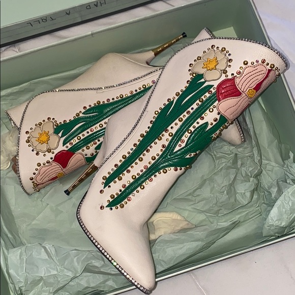 Gucci rhinestone booties - Picture 3 of 8